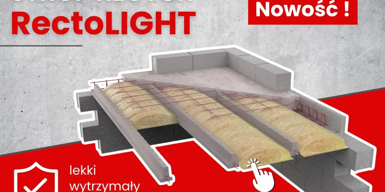 Strop Rector RectoLIGHT: lekki, wytrzymały, łatwy w montażu. Innowacyjne rozwiązanie dla Twojego domu.
