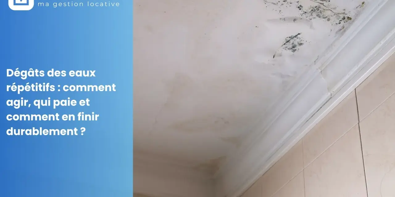 Plafond taché et moisi, signe de dégât des eaux. Le coût au m2 pour réparer ces dommages est une préoccupation majeure.