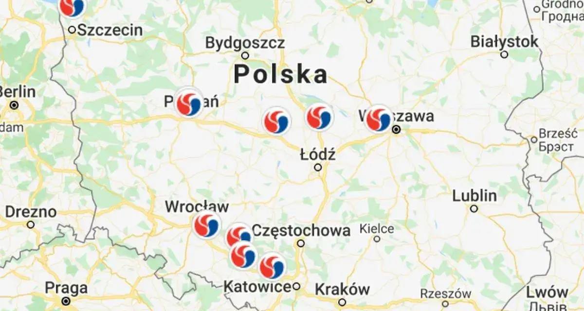 Mapa Polski z zaznaczonymi punktami. Czy autostrada A2 jest płatna? Sprawdź na mapie!
