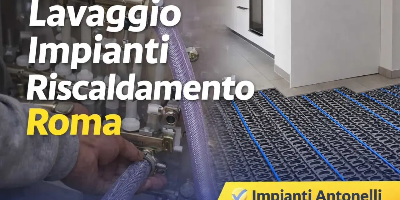 Servizio di lavaggio impianti riscaldamento a Roma. Impianti Antonelli, la soluzione per il tuo comfort.