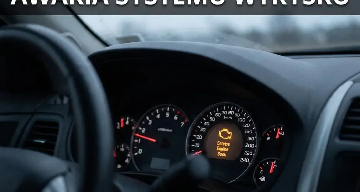 Awaria systemu wtrysku! Kontrolka "Service Engine Soon" świeci się, sugerując potrzebę wymiany wtryskiwaczy.