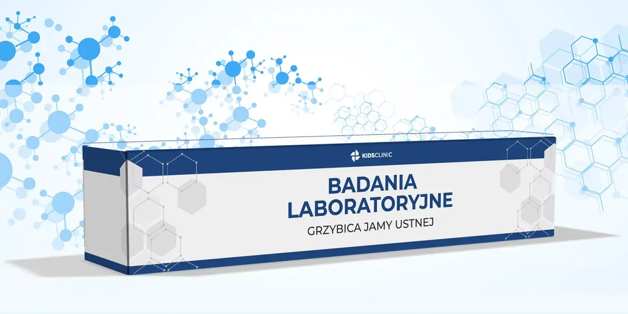 Opakowanie "Badania laboratoryjne grzybica jamy ustnej" - szybkie leki bez recepty na infekcje.