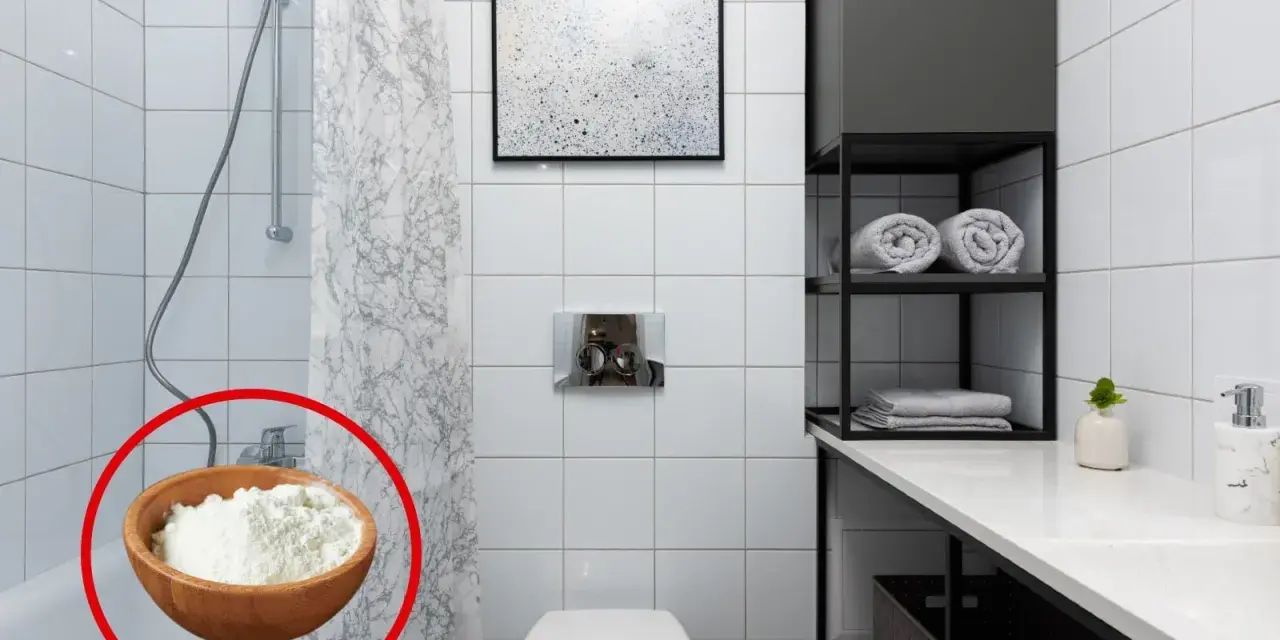 Un baño sin ventilación puede acumular humedad. Descubre cómo sacar la humedad del baño sin ventilación usando bicarbonato de sodio en un recipiente.