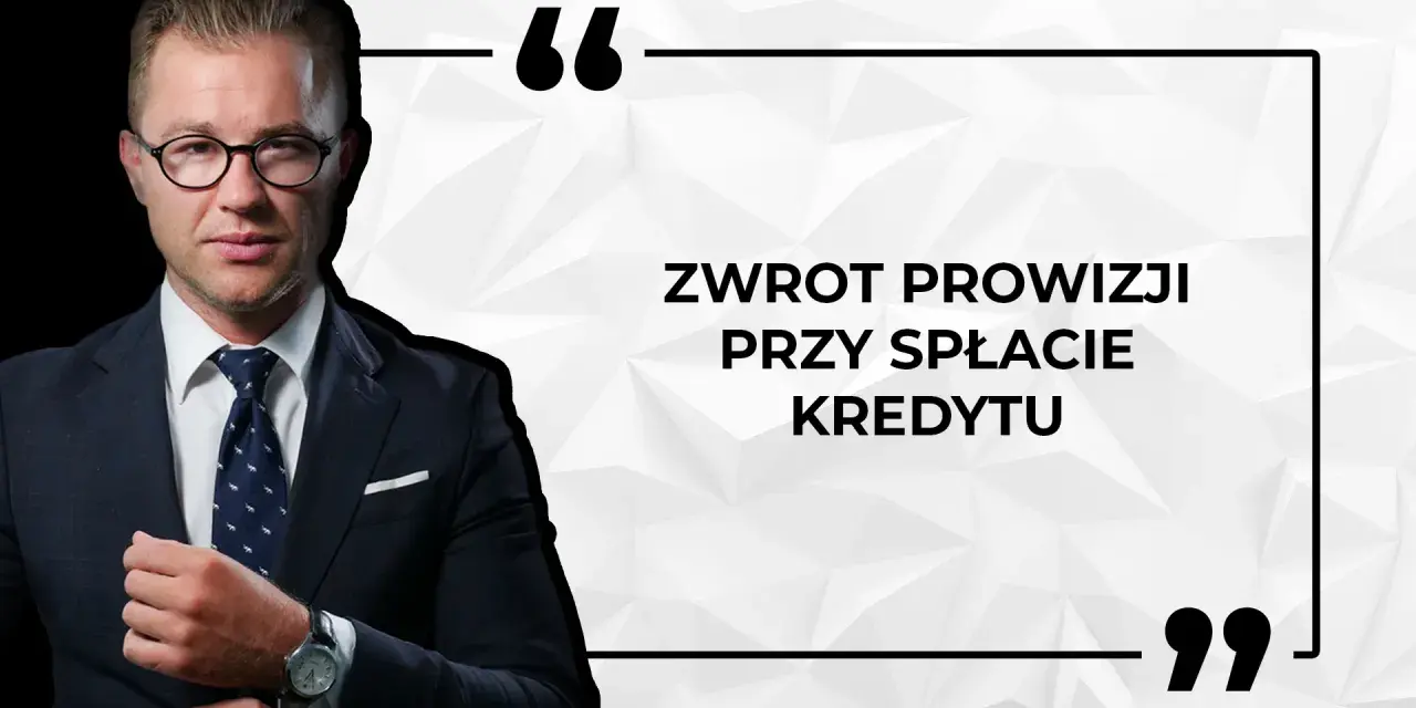 Mężczyzna w garniturze, mówiący o zwrocie prowizji przy spłacie kredytu. Pomoc w odzyskiwaniu prowizji bankowych.
