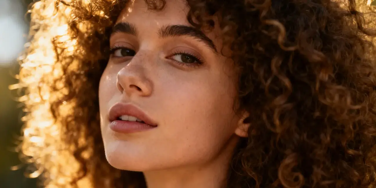 Kobieta z burzą loków, jej afro lśniące w słońcu. Wygląda na to, że właśnie przeszła metamorfozę, bo jej afro loki przed i po są zachwycające.