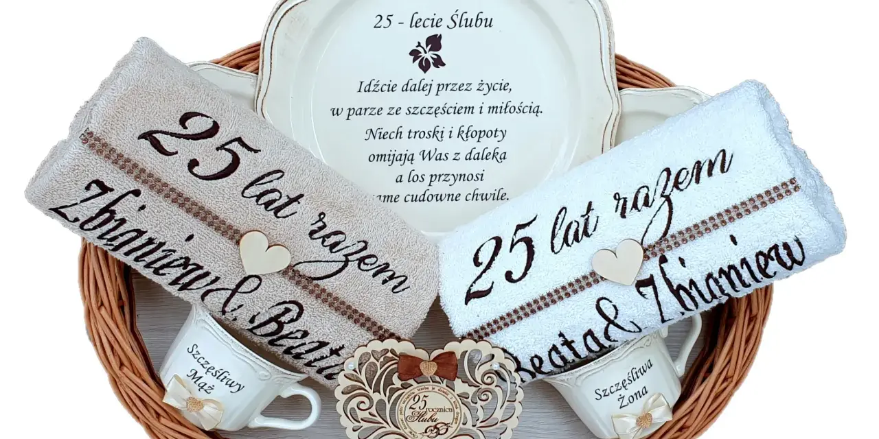 Co się daje na 25 rocznicę ślubu? Odkryj wyjątkowe pomysły na prezenty