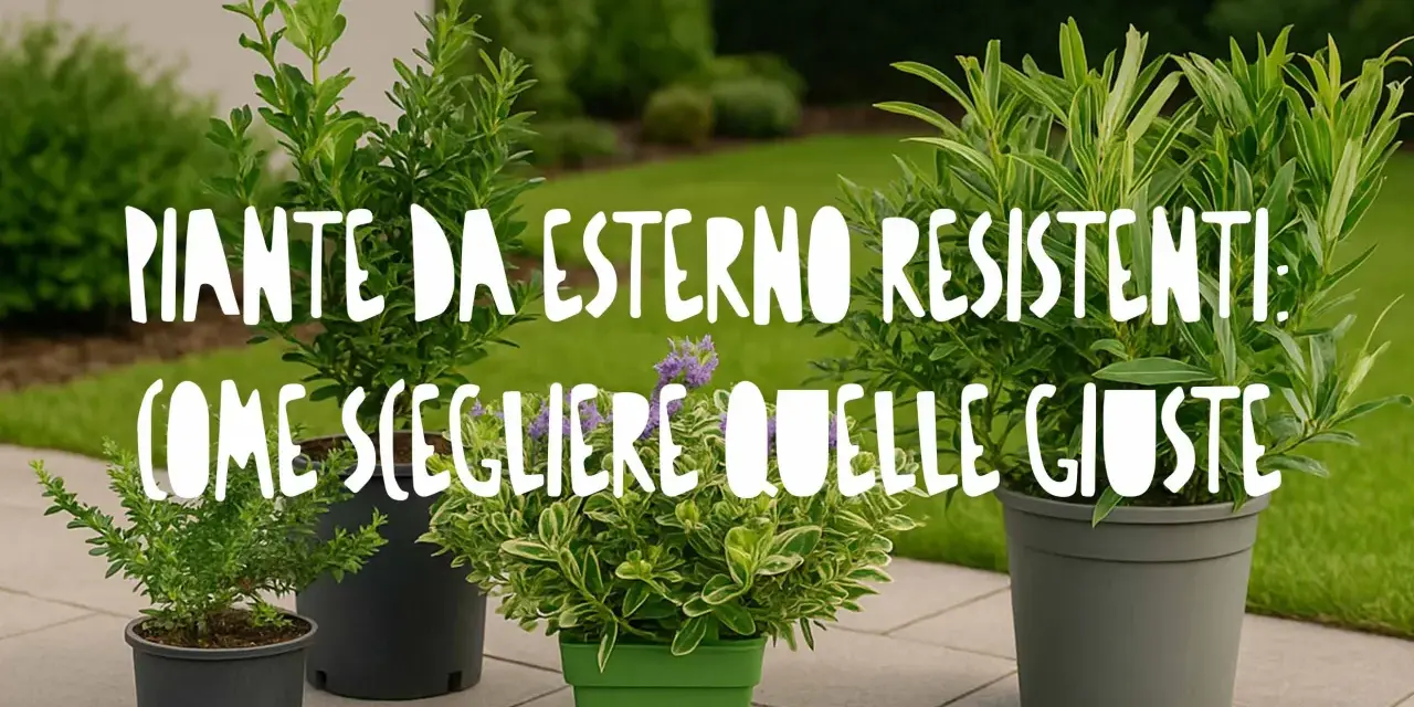 Piante da esterno resistenti: idee per il tuo terrazzo. Scegli le piante giuste per un balcone rigoglioso tutto l'anno.