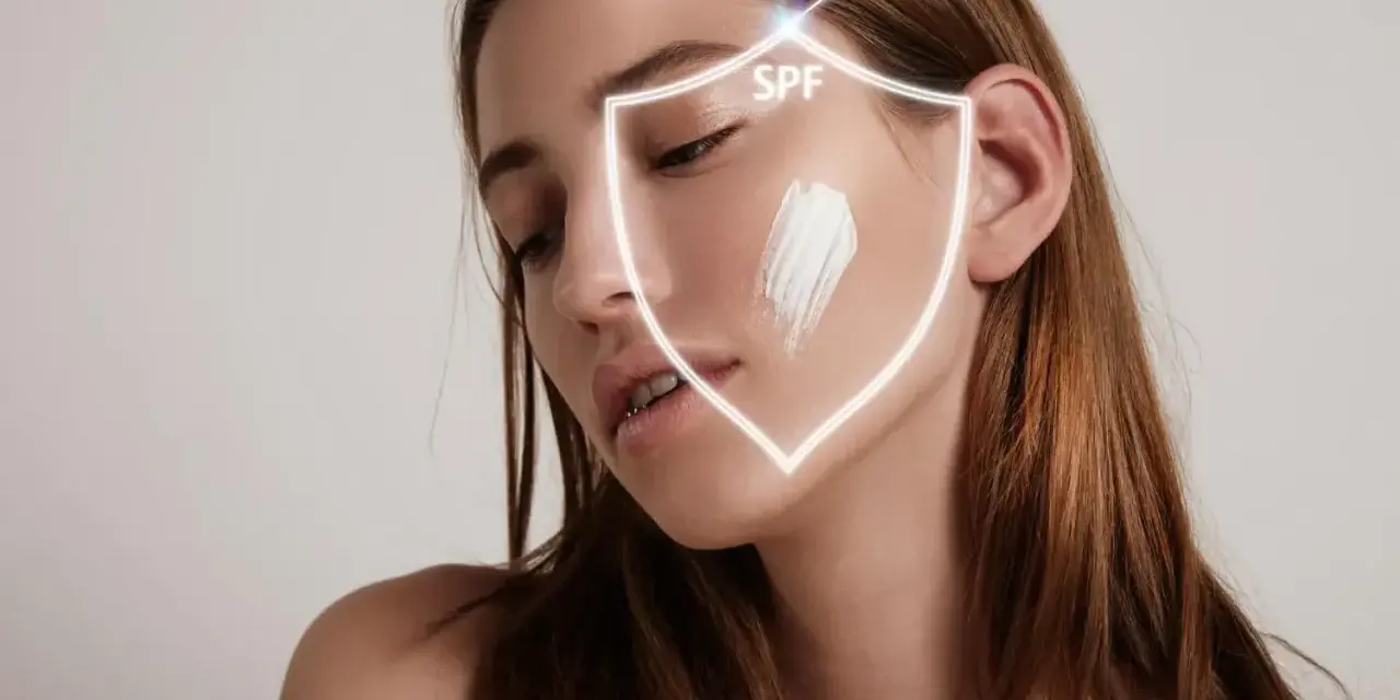 Krem SPF chroni skórę przed szkodliwym promieniowaniem UV, tworząc tarczę ochronną.