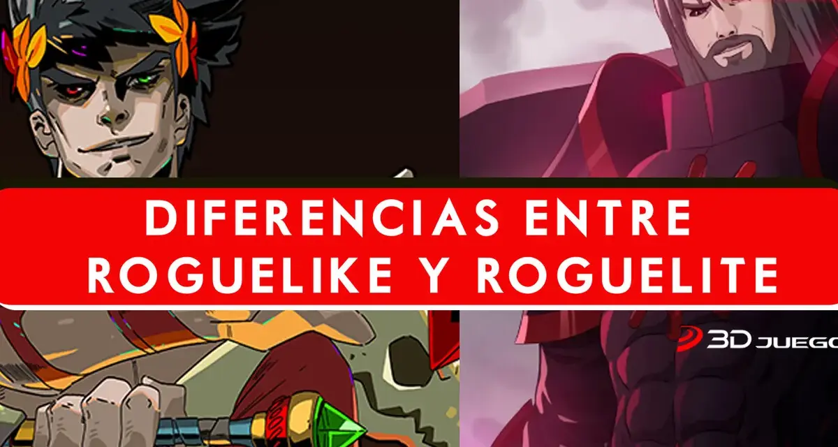 Comparativa visual de personajes de videojuegos, explorando las diferencias entre roguelike y roguelite.