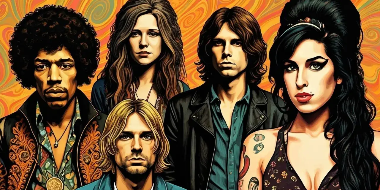 Ikony muzyki, które zmarły w wieku 27 lat, tworzą legendarny klub 27. Jimi Hendrix, Janis Joplin, Jim Morrison, Kurt Cobain i Amy Winehouse.