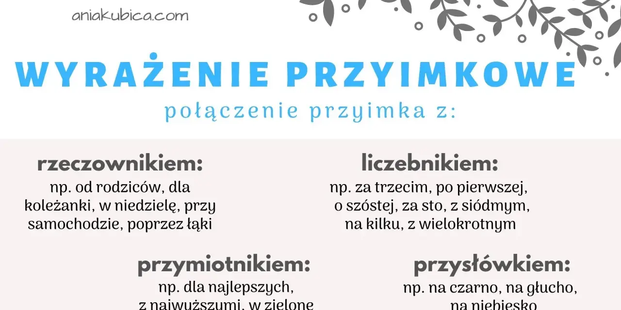 Wyrażenia przyimkowe: połączenie przyimka z rzeczownikiem, liczebnikiem, przymiotnikiem, przysłówkiem. Przyimek na co odpowiada?