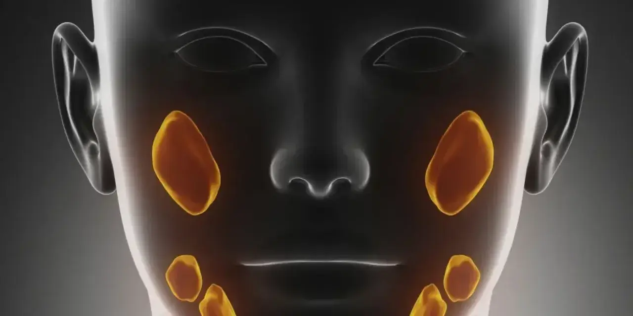 Anatomia ślinianek. Ilustracja pokazuje lokalizację ślinianek, które mogą być dotknięte przez kamień. Domowe sposoby na kamień w śliniance.