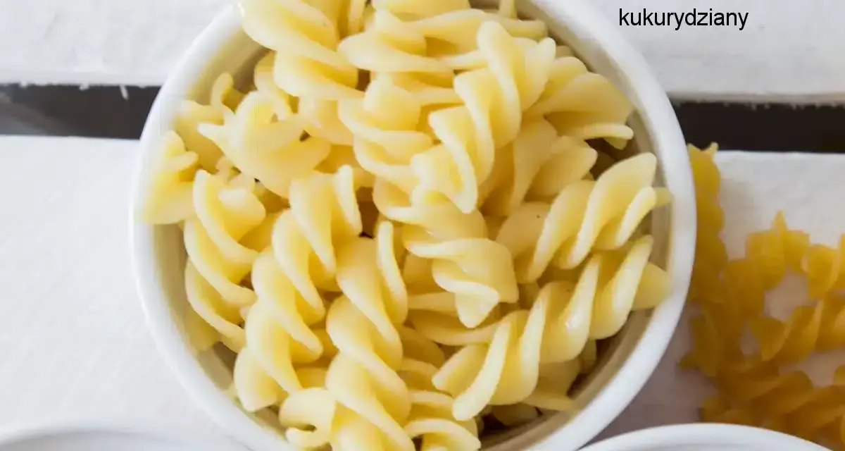 Gotowy makaron bezglutenowy przepis na pyszne fusilli kukurydziane. Idealny dla alergików i nie tylko!