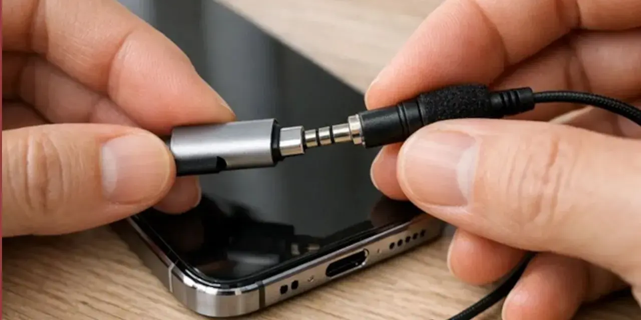 Adapter do telefonu ułatwia podłączenie słuchawek z mikrofonem z jednym wejściem.