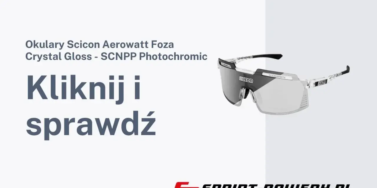 Okulary sportowe Scicon Aerowatt z soczewkami fotochromowymi.