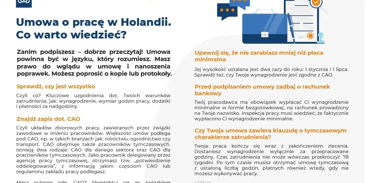 Agencja pracy nie wypłaca pieniędzy w Holandii? Sprawdź umowę, wynagrodzenie i rachunek bankowy, by uniknąć problemów.