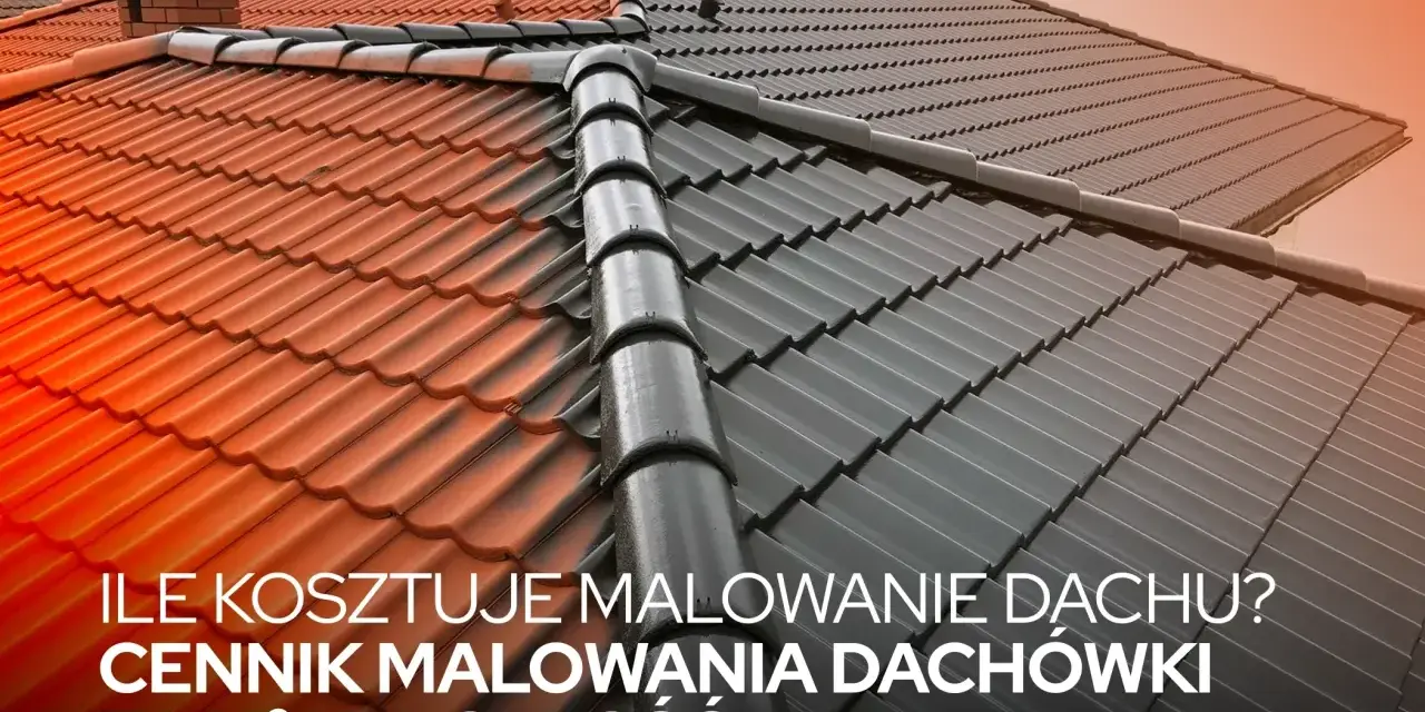 Ile kosztuje malowanie dachu? Sprawdź cennik malowania dachówki za m² i za całość. Odśwież swój dach!