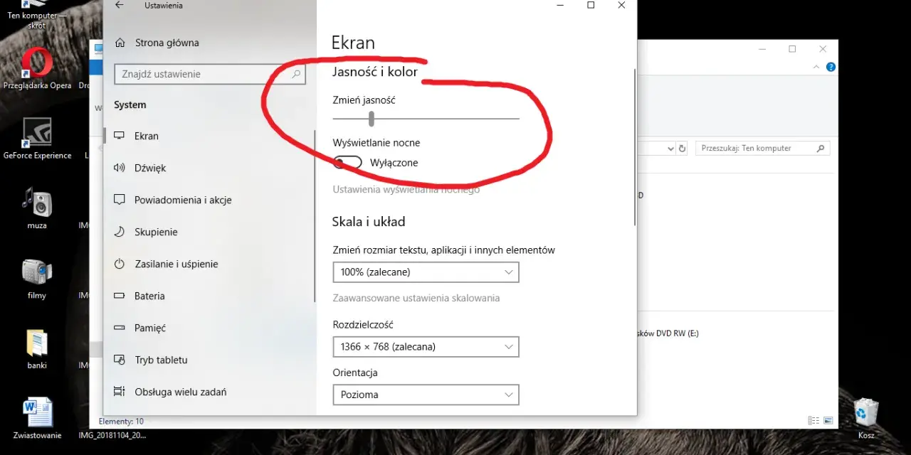 Jak zmniejszyć jasność ekranu w Windows 7 i poprawić komfort pracy