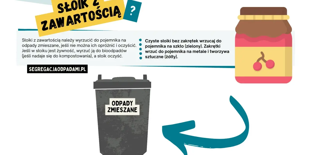 Słoiki z przetworami: Gdzie wyrzucić szkło, zakrętkę i resztki?