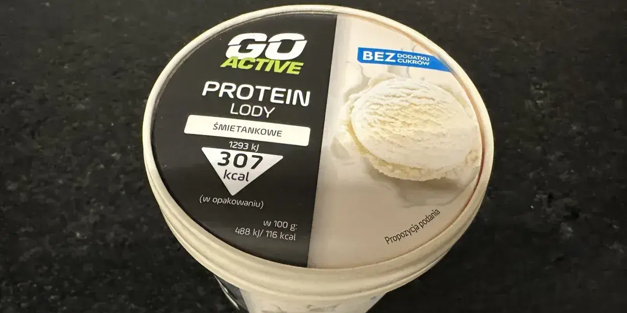 Lody proteinowe Gelatelli śmietankowe bez dodatku cukrów. Gdzie kupić? 307 kcal w opakowaniu.
