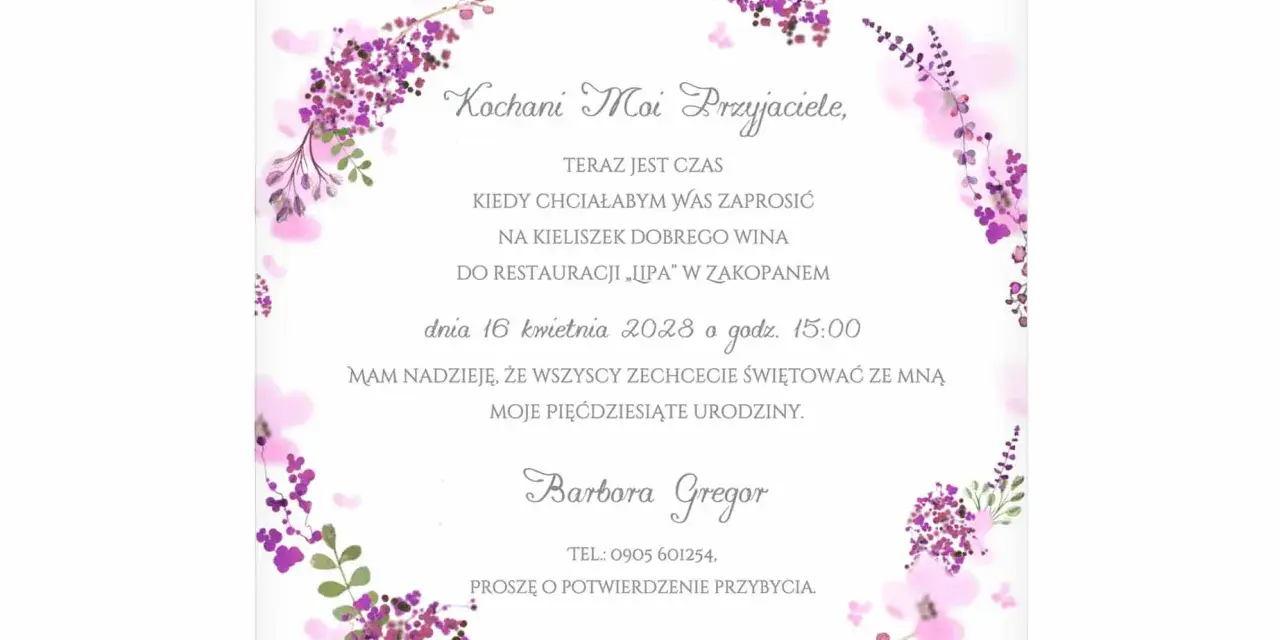 Jak wypisać zaproszenie na urodziny - kluczowe informacje i wzory