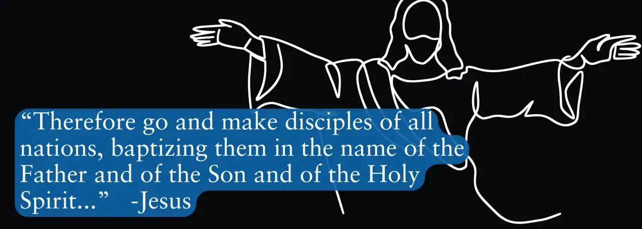 Jesus commands baptism as a key step in making disciples, highlighting its importance.