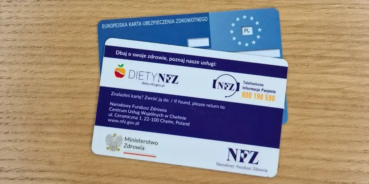 Karta EKUZ i karta DIETYNFZ. Dbaj o zdrowie, bo to skarb, który masz od ręki. Narodowy Fundusz Zdrowia.