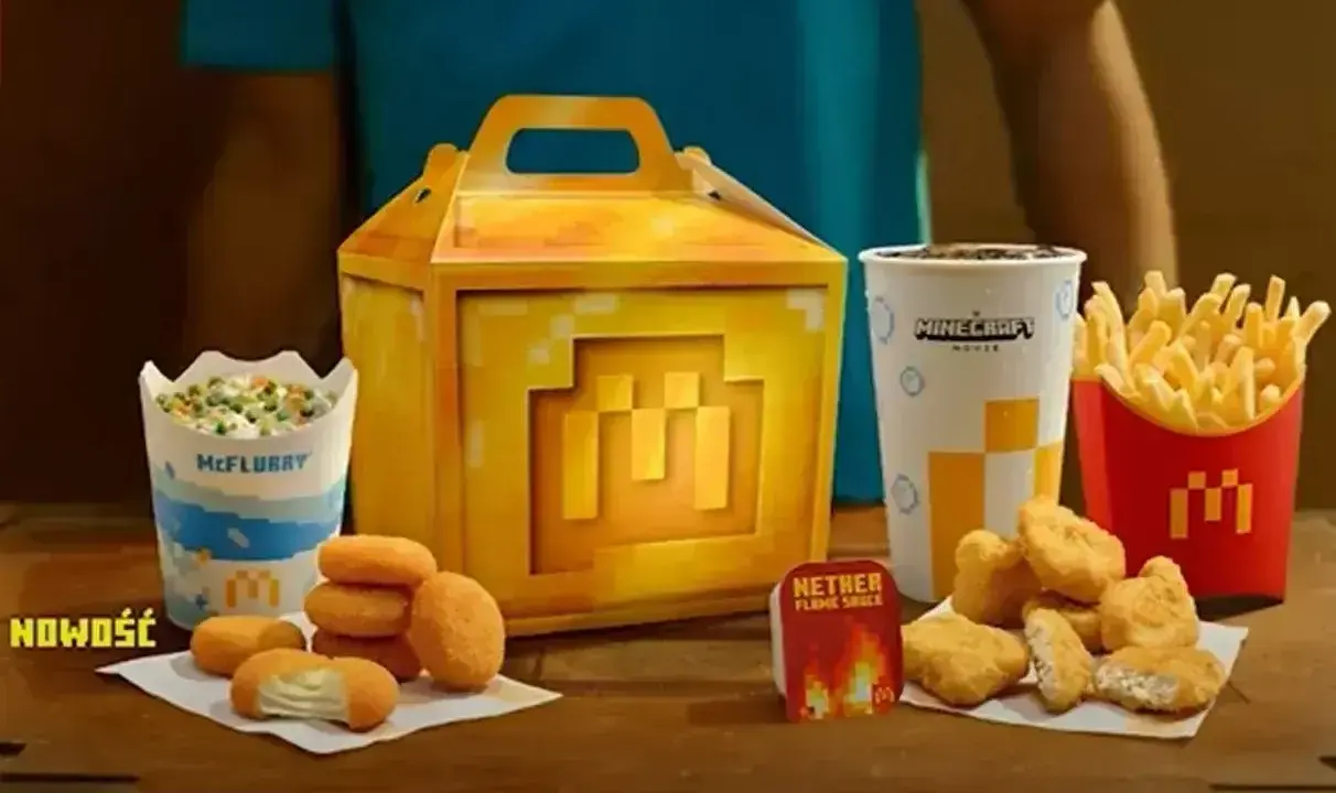 Zestaw z Minecrafta: 9 nuggetsów, frytki, napój i McFlurry. Sprawdź, ile kosztuje 9 nuggetsów w McDonald's!