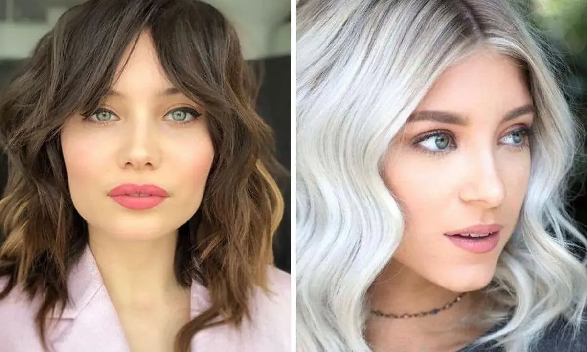 Due donne con pelle chiara sottotono freddo. Una con capelli castani mossi, l'altra con capelli biondo platino.