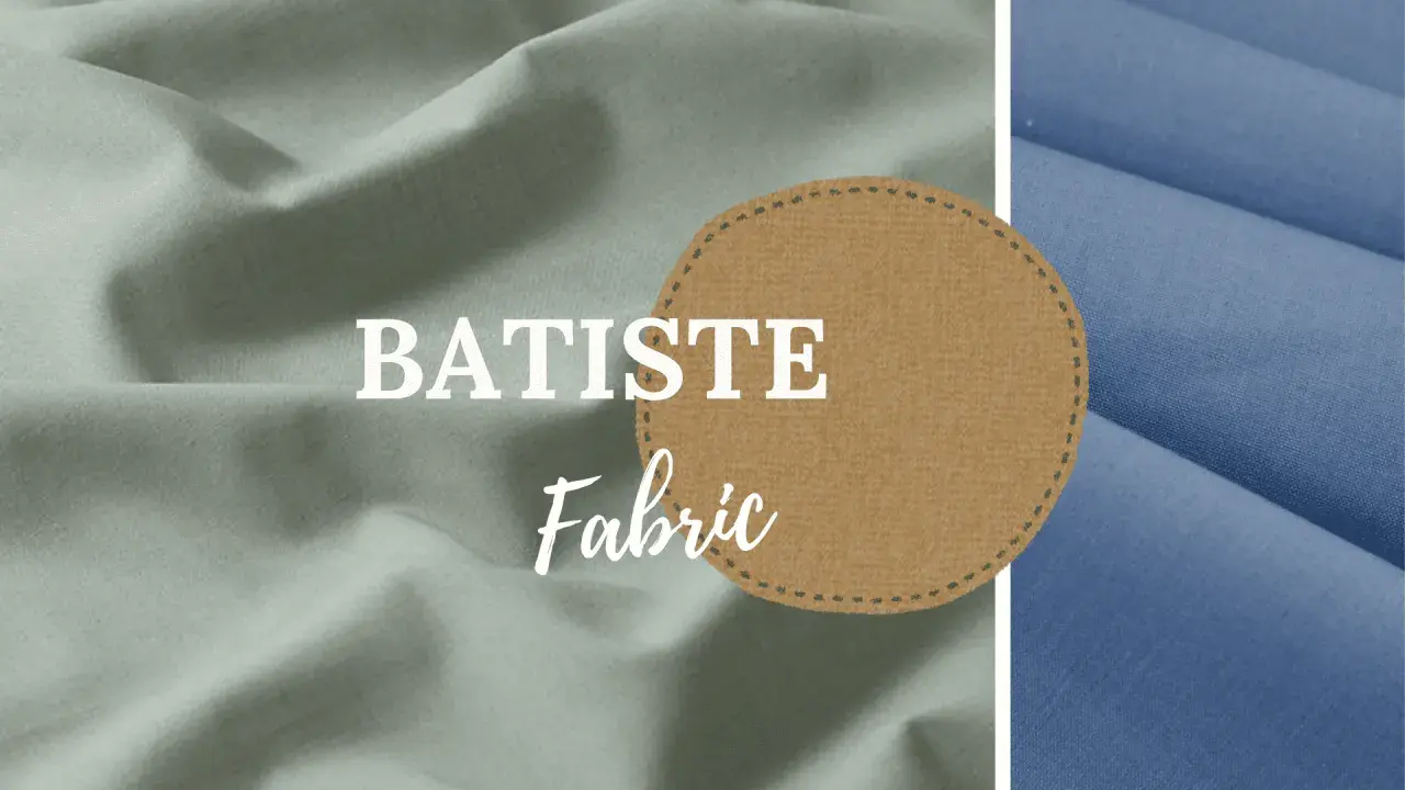 A close-up of draped batiste fabric in soft green and blue hues. This lightweight, finely woven batiste fabric is perfect for delicate garments.