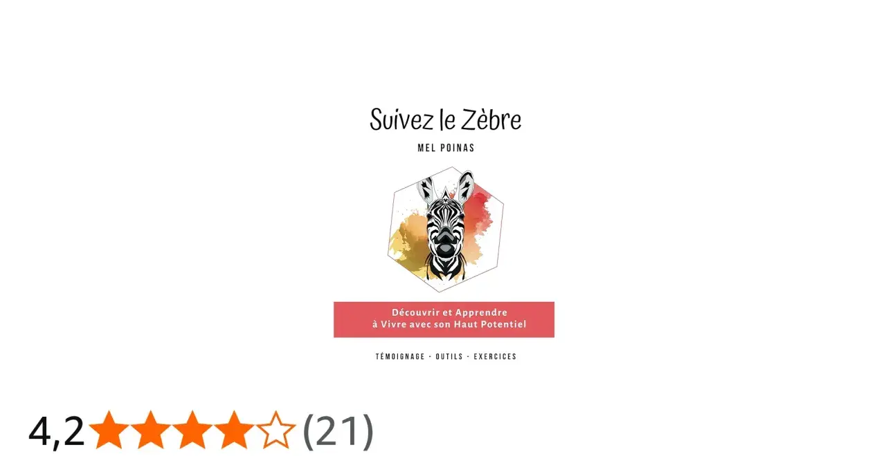 Illustration d'un zèbre stylisé, invitant à découvrir comment être un zèbre, avec des témoignages et exercices.