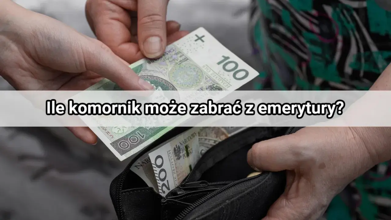 Ręce wkładają banknoty do portfela. Pytanie brzmi: ile komornik może zabrać z emerytury?