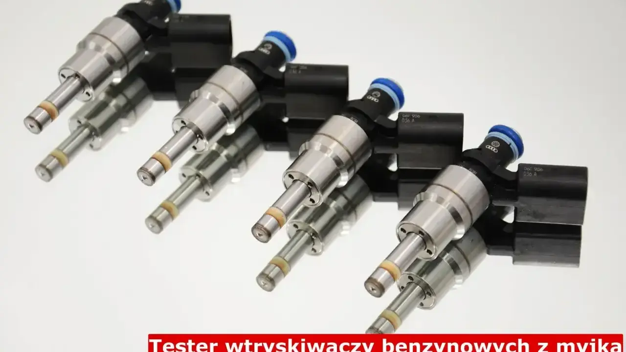 Zestaw wtryskiwaczy benzynowych Audi, gotowych do czyszczenia. Precyzyjne narzędzie do regeneracji silnika.