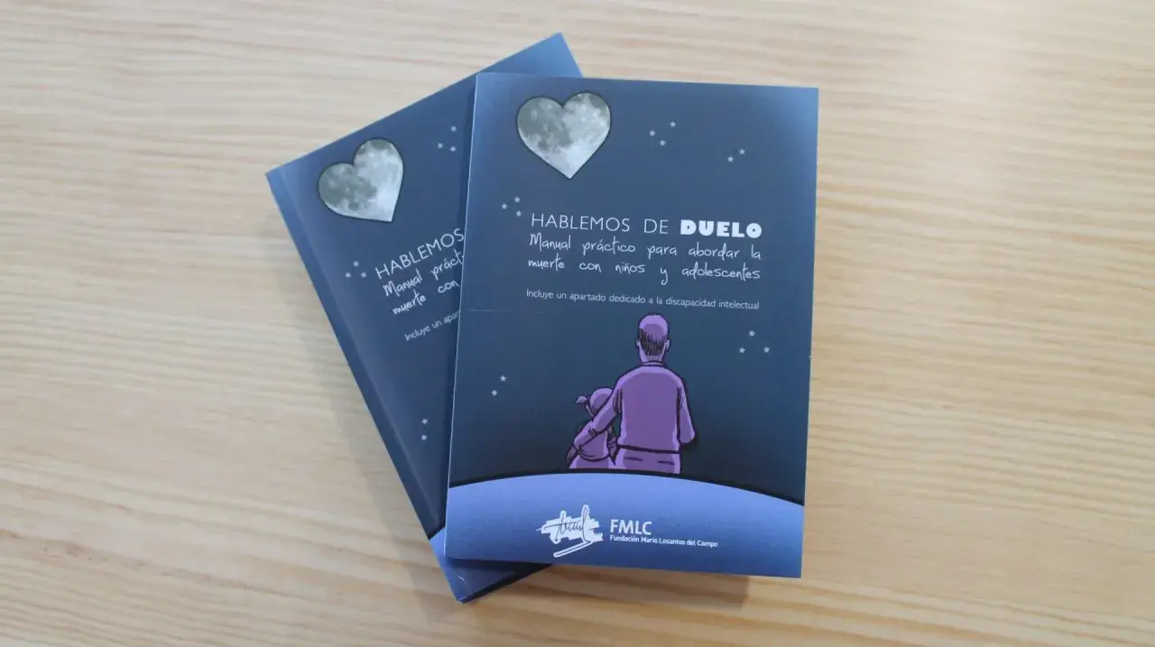 Manuales "Hablemos de Duelo" para abordar la muerte con niños, incluyendo un apartado sobre duelo en niños de 3 a 6 años.