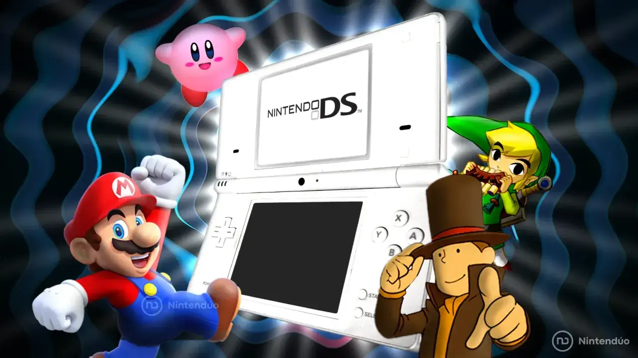 Mario, Kirby, Link y Layton celebran la Nintendo DS, ¡la consola de los mejores juegos Nintendo DS!