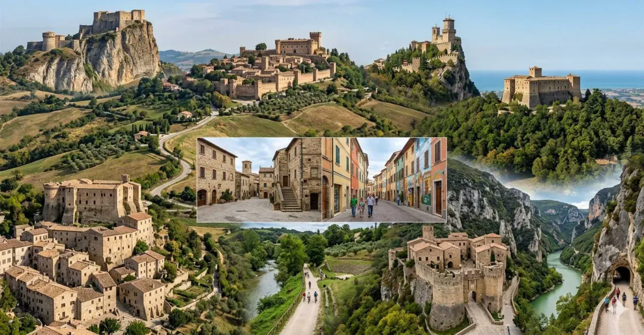 Borghi medievali e paesaggi mozzafiato, un viaggio tra i quartieri di Rimini e dintorni, tra castelli e vicoli pittoreschi.