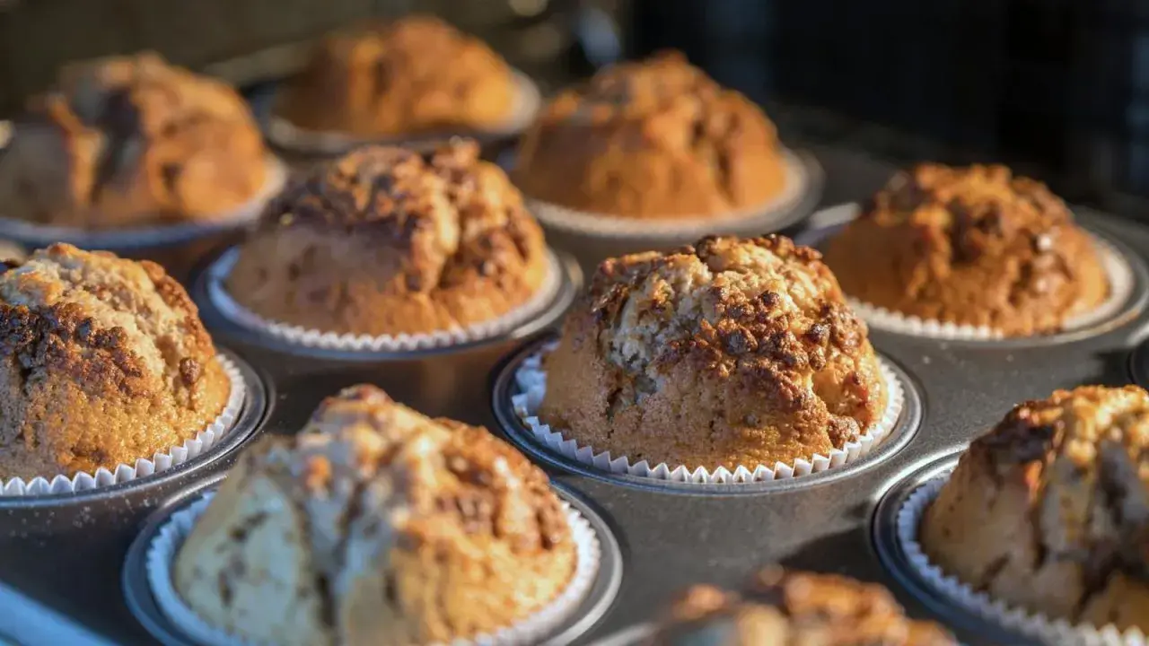 Magdalenas recién horneadas, listas para disfrutar. Una deliciosa receta de magdalenas esponjosas que te encantará.