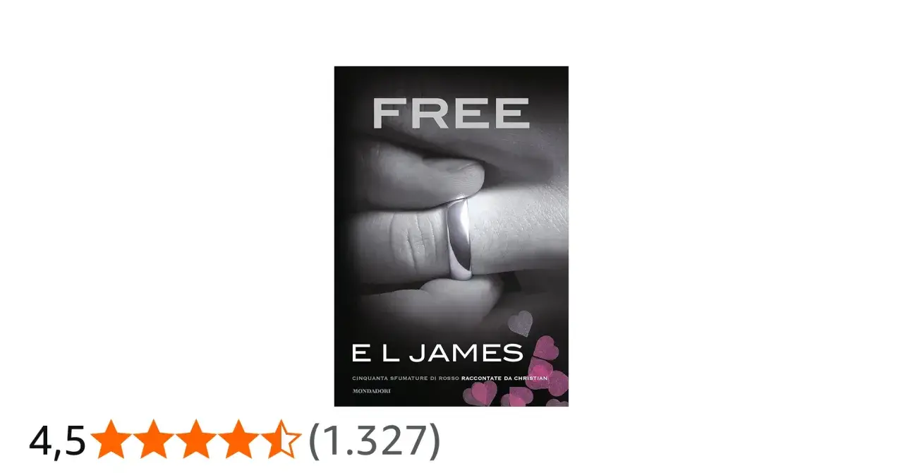 Copertina del libro "Free" di E L James, con un anello al dito. Un'altra prospettiva su "50 sfumature ordine".