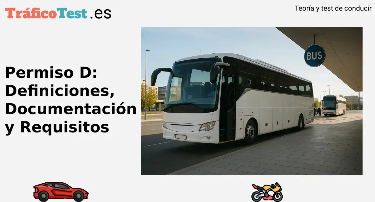 Un autobús blanco espera en una parada. Aprende a conducir un autobús con el Permiso D.