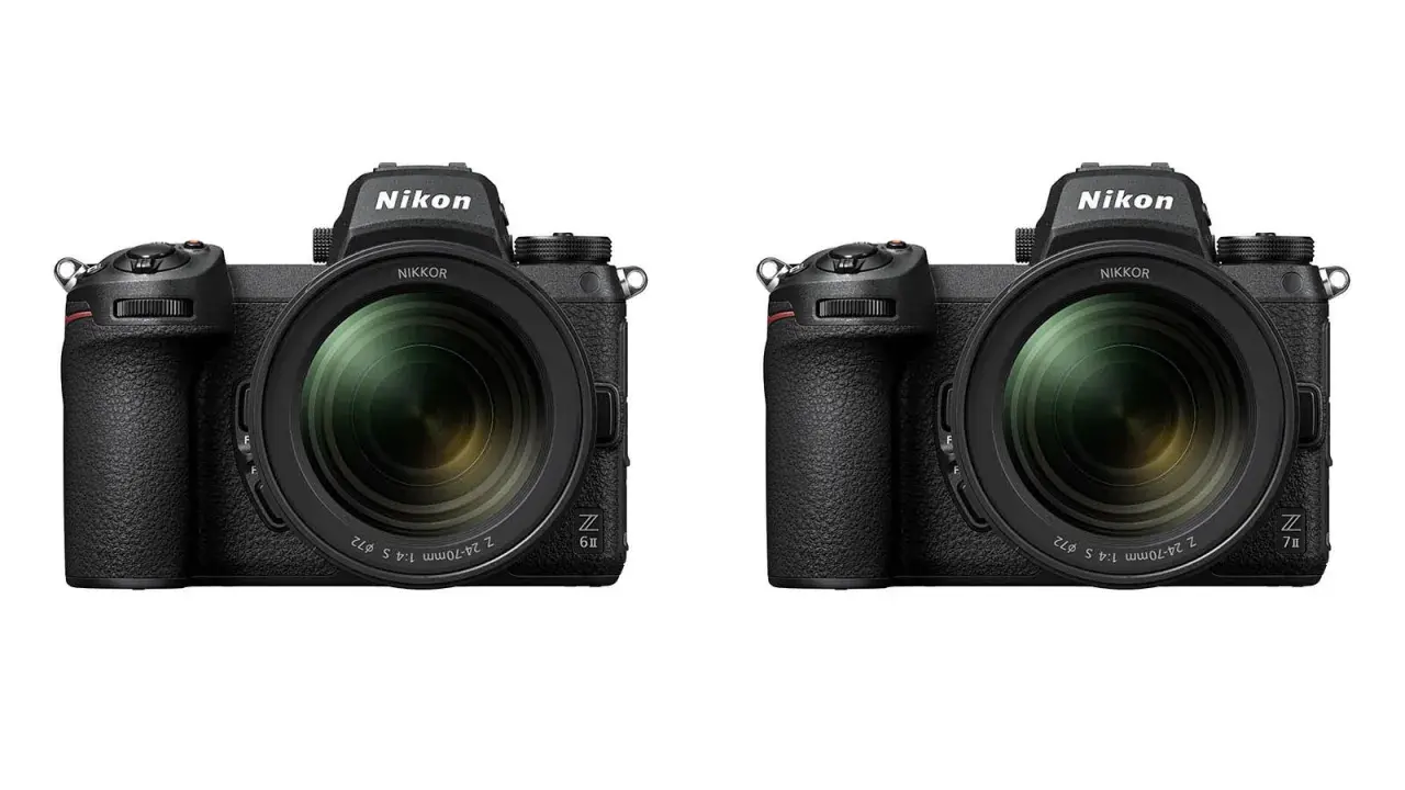 Dwa aparaty Nikon Z6 II z obiektywami NIKKOR Z 24-70mm f/4 S. Idealne do testów i profesjonalnych zastosowań.