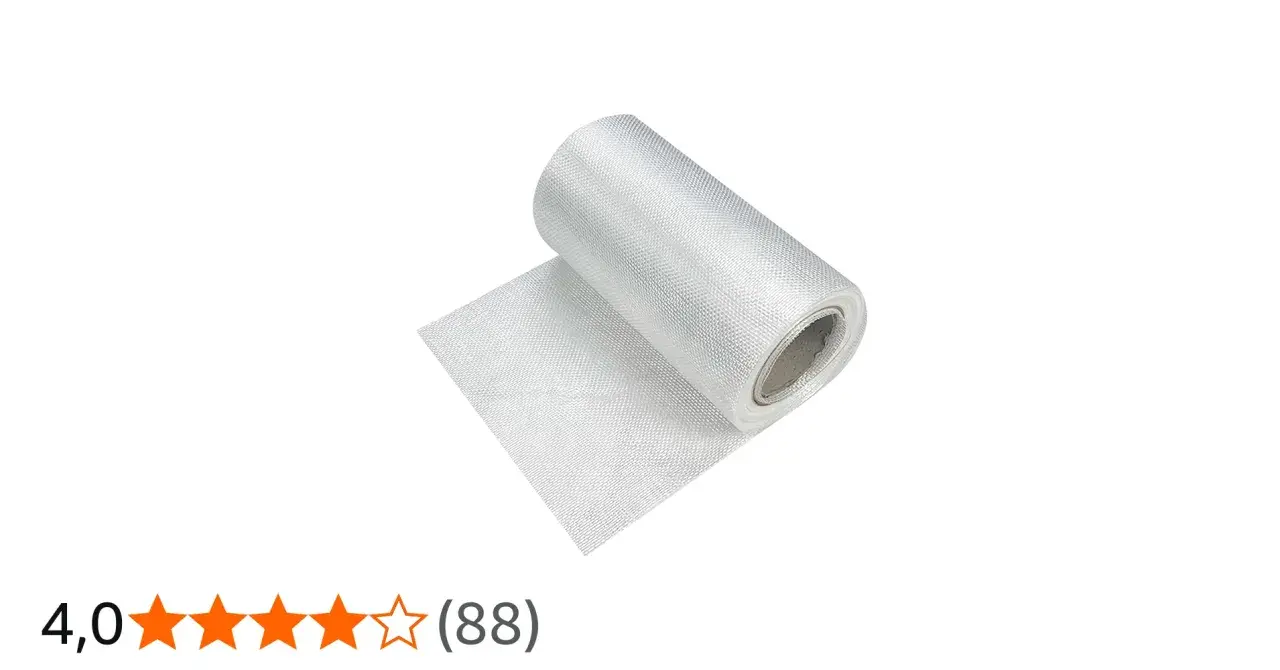 Rolle aus weißem Gewebe, ideal zum Verarbeiten von Glasfasermatten.