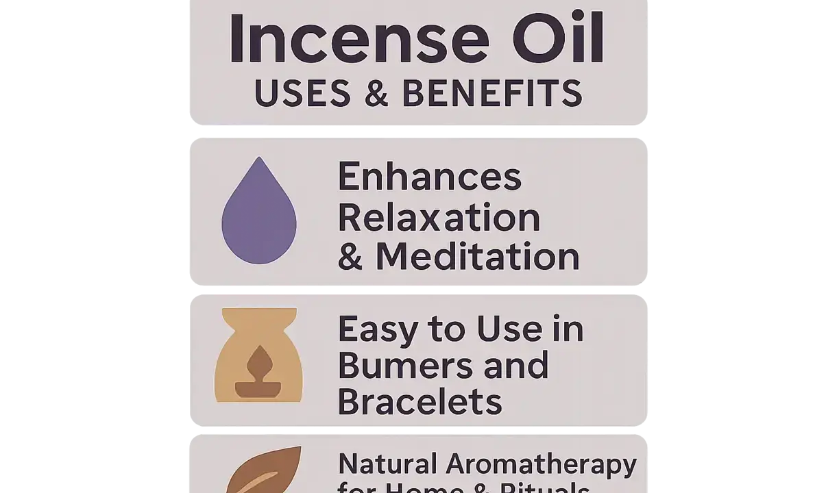 Huile essentielle encens : améliore relaxation, méditation, facile à utiliser en diffuseurs et bracelets, aromathérapie naturelle pour la maison et rituels.