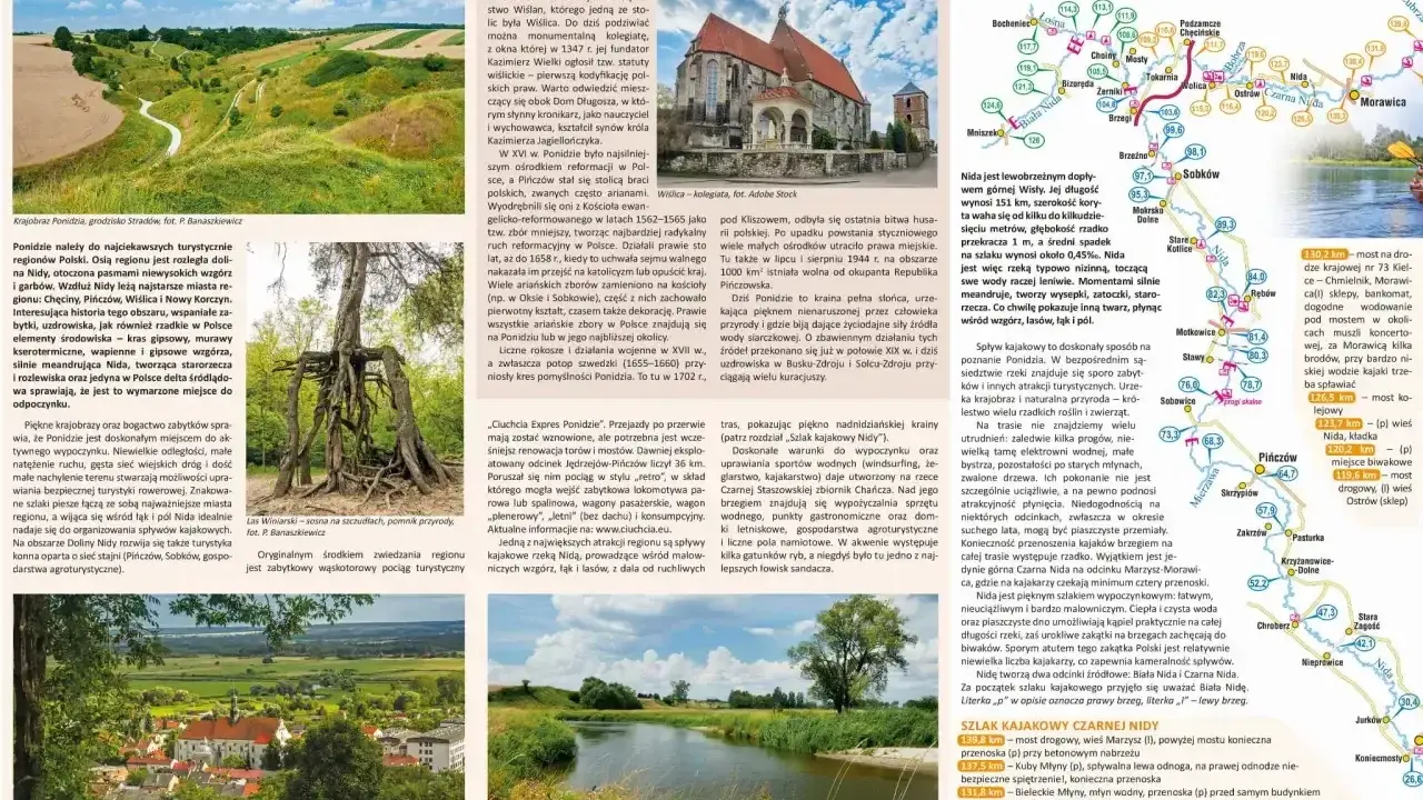 Ponidzie atrakcje: malownicze krajobrazy, zabytki, uzdrowiska i spływy kajakowe Nidą. Odkryj piękno regionu!