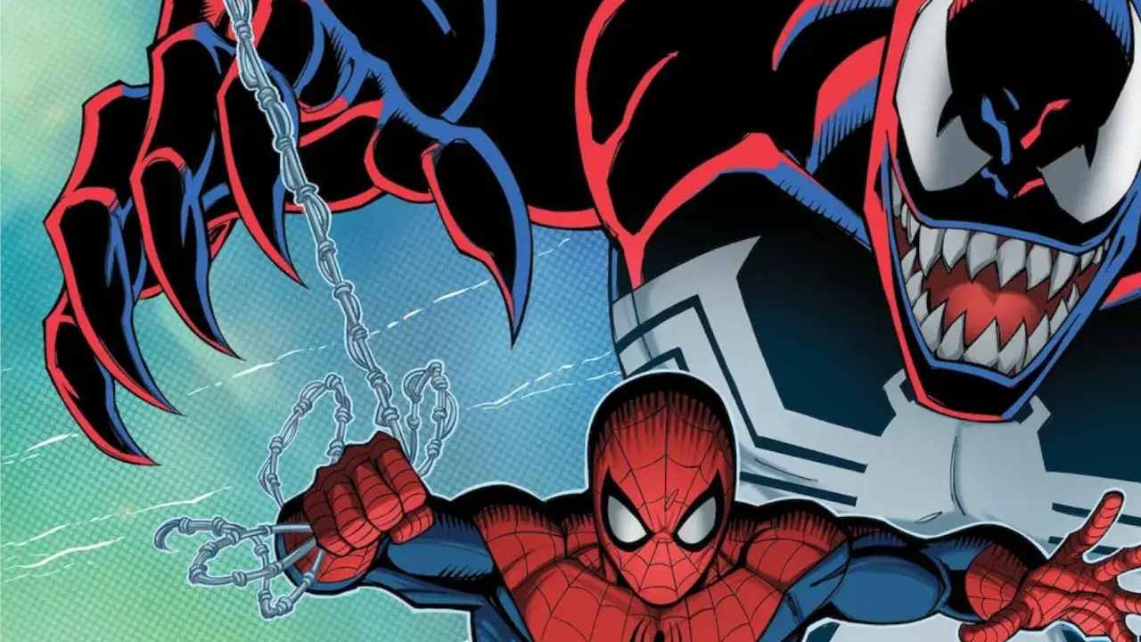 Spider-Man walczy z groźnym Carnage'em w grze The Amazing Spider-Man 2.