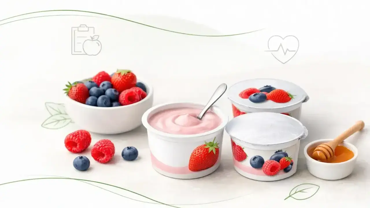 Pyszny islandzki jogurt z owocami leśnymi i miodem. Idealny na zdrowy deser.