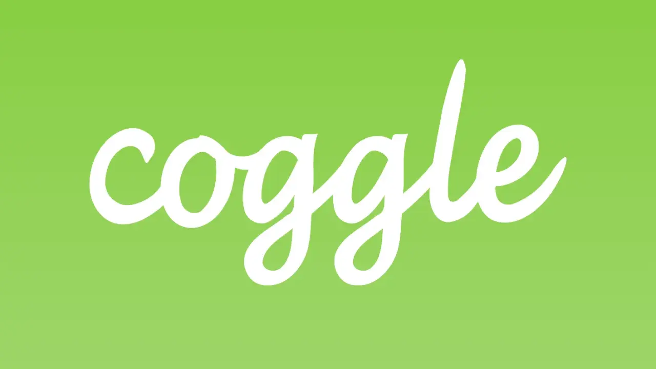 Il logo Coggle, ideale per creare coggle mappe gratis, su sfondo verde chiaro.