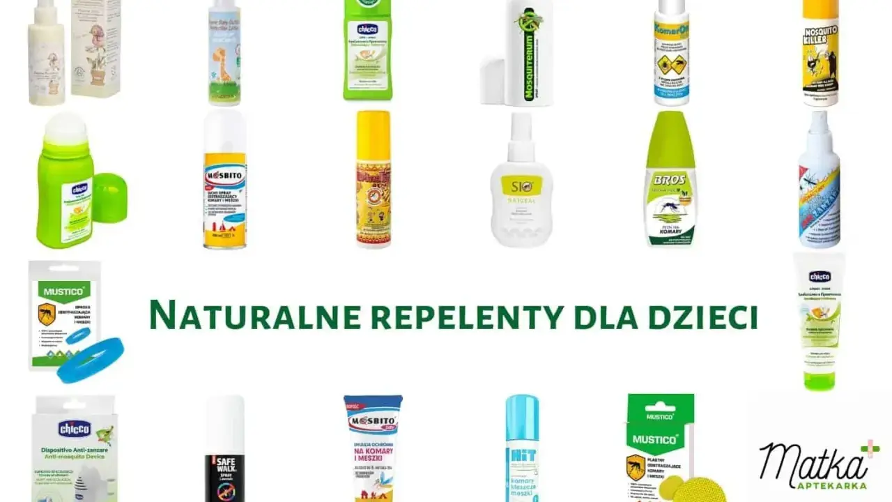 Naturalne repelenty dla dzieci: co to jest? Różnorodne spraye, roll-ony i plastry chroniące przed komarami i meszkami.