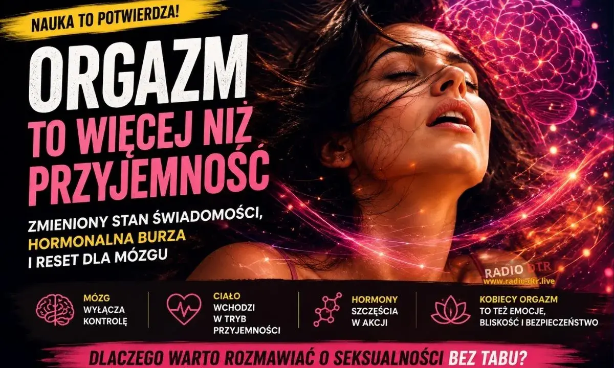 Kobieta w ekstazie, z mózgiem rozświetlonym jak sieć neuronów. To nie tylko przyjemność, to reset dla mózgu, jak delikatny kitty tease.