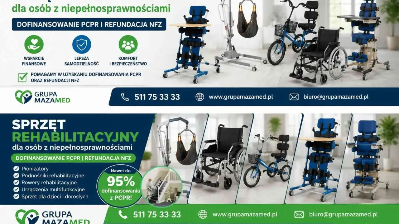 Sprzęt rehabilitacyjny dla seniora refundacja NFZ. Pomagamy w uzyskaniu dofinansowania PCPR i refundacji NFZ na sprzęt rehabilitacyjny.