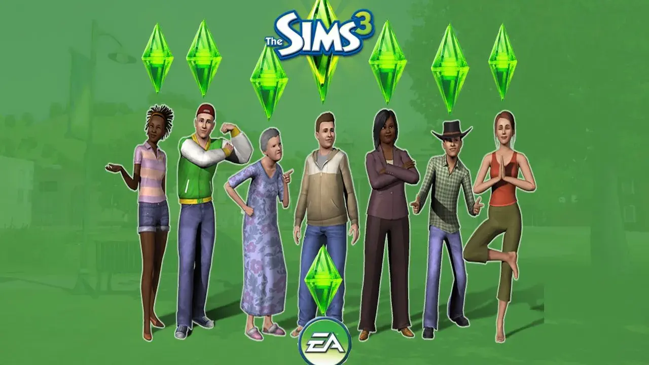 Grupa Simów z The Sims 3, gotowa na nowe wyzwania. Może przydałyby się sims 3 kody na potrzeby, by im pomóc?